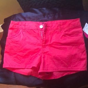 New H&M Four  Red Pocket Cotton shorts